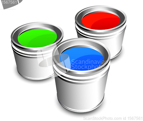 Image of Paint buckets
