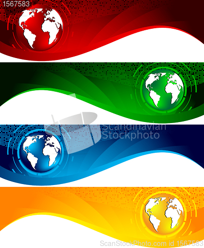 Image of Vector set of banners