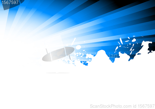 Image of Vector blue grunge background