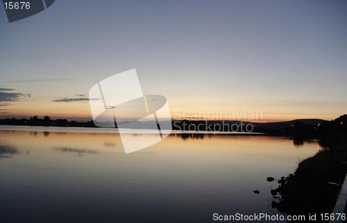 Image of hollingworth lake sunset