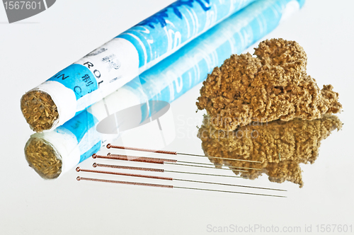 Image of acupuncture needles