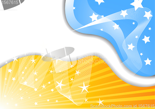 Image of Vector background with star