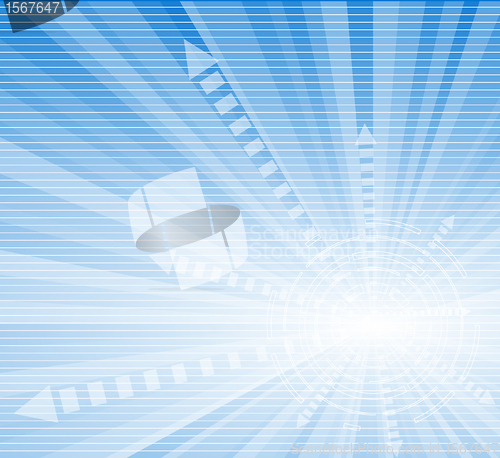 Image of Vector background with arrows