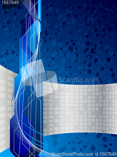 Image of Vector blue background