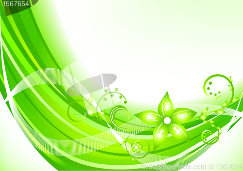 Image of Vector green background