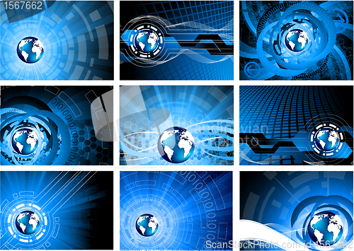 Image of Set of backgrounds