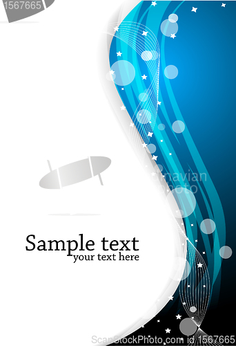 Image of Vector bright blue background