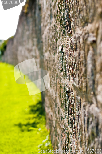 Image of old wall of an abbey