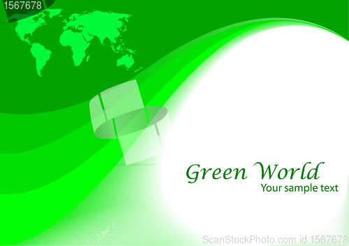 Image of vector green background