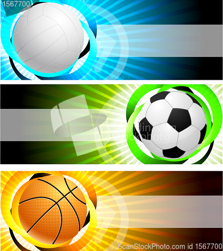 Image of Banners with globe