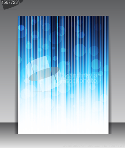 Image of Abstract blue poster