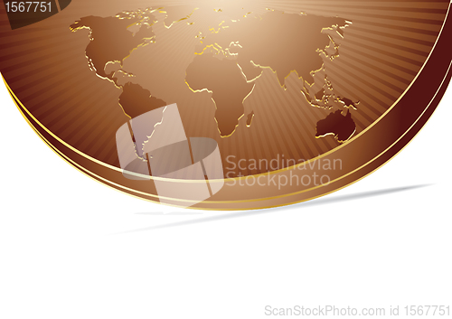 Image of Vector abstract chocolate background with map