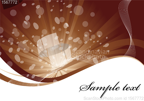 Image of Vector background in brown color