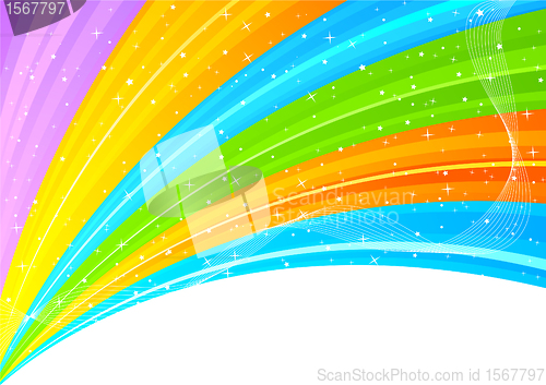 Image of Abstract colorful background with star
