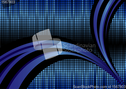 Image of Vector abstract background in blue color