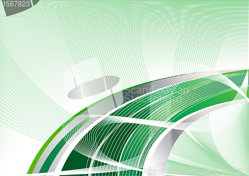 Image of Vector green abstract background