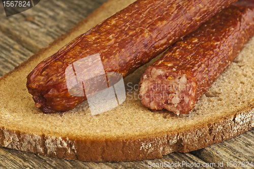Image of smoked sausage of the Black Forest
