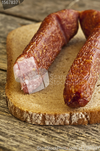 Image of smoked sausage of the Black Forest