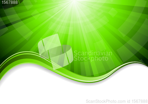 Image of Vector green background
