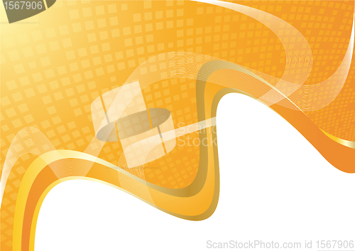 Image of Vector abstract orange template