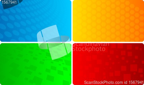 Image of Vector set of abstract template