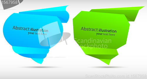 Image of Abstract speech bubbles. Colorful illustration