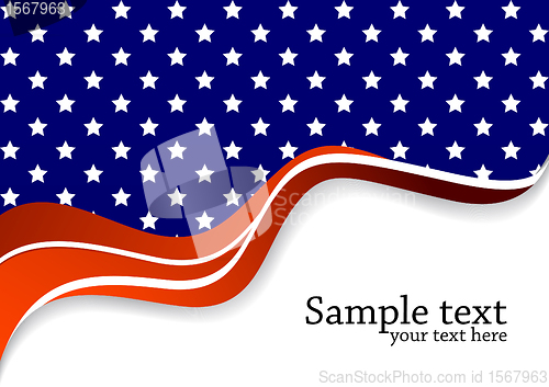 Image of Vector background in blue and red color