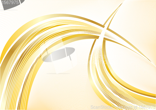 Image of Vector gold abstract background