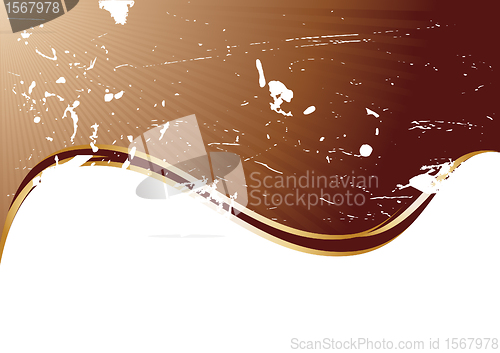 Image of Vector grunge chocolate background