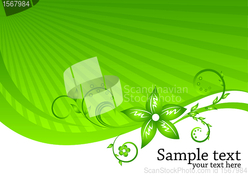 Image of Vector floral background