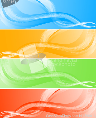 Image of Vector wave banners