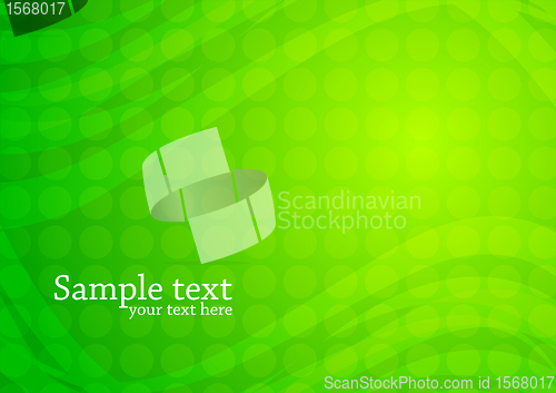 Image of Vector green abstract background