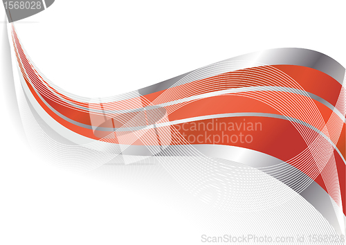 Image of Vector abstract red background