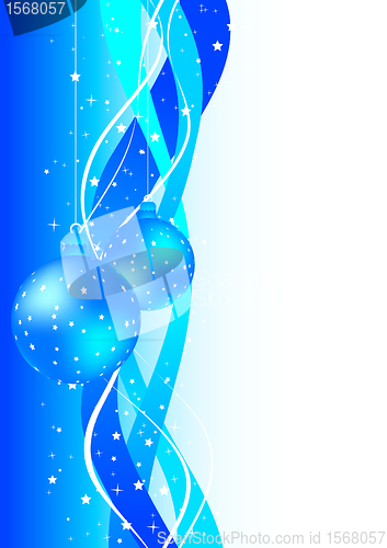 Image of Christmas background in blue color