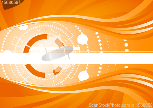 Image of Vector abstract tech background