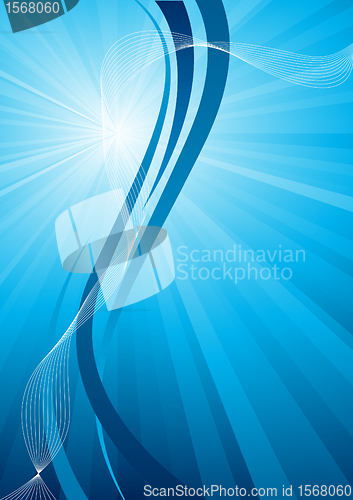 Image of Vector blue background