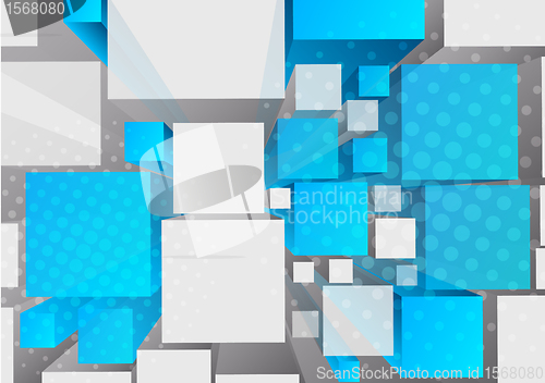 Image of Background with 3d cubes