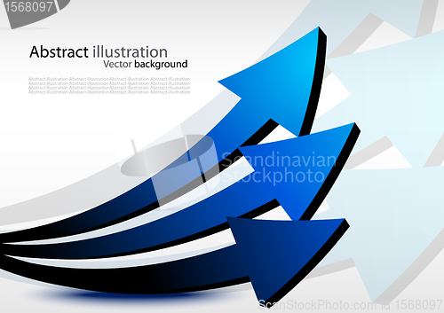 Image of Business background with arrows. Abstract illustration