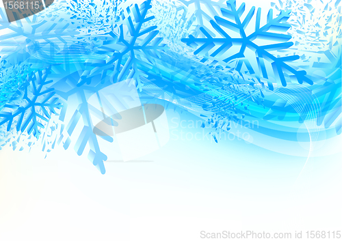 Image of Background with snowflakes