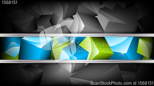 Image of Background with cubes. Vector illustration