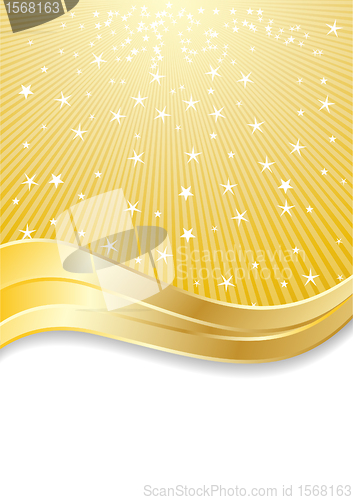 Image of Vector golden abstract background