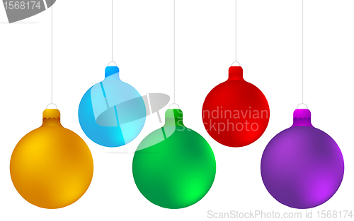 Image of Vector new year balls