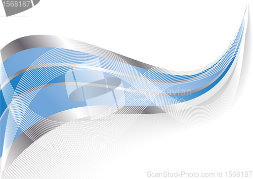 Image of Vector abstract blue background