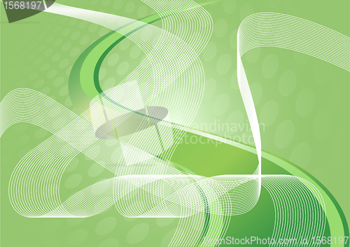 Image of Vector abstract green background