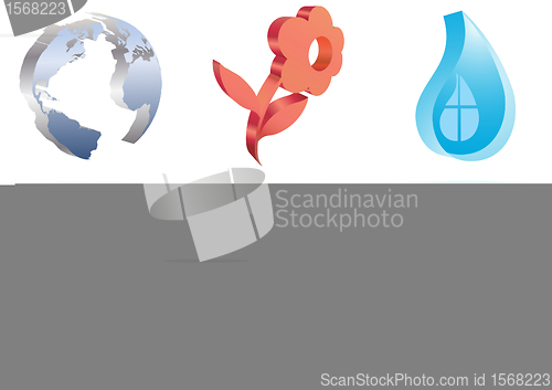 Image of Vector 3d nature set