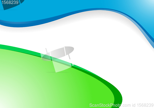 Image of vector green-blue background