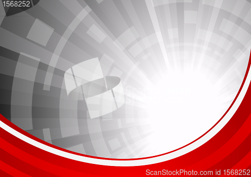 Image of Vector abstract red background