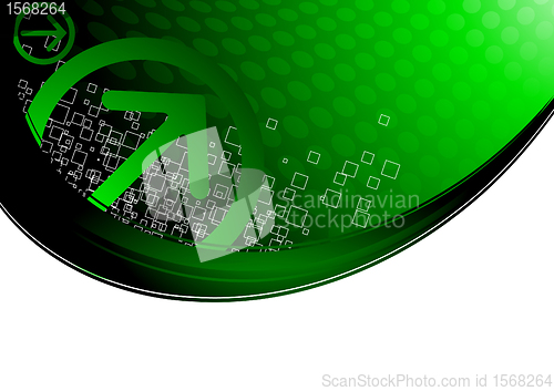 Image of Vector tech background with arrow