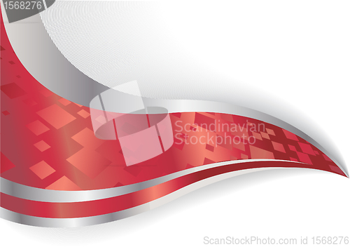 Image of Vector abstract background in red color