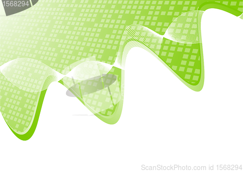 Image of Vector abstract green background